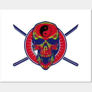 Skull of tai chi N°1 Posters and Art